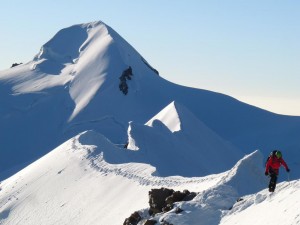 Zahtjevan greben Lyskamma