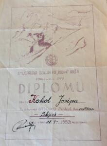 Kokot diploma skijaš